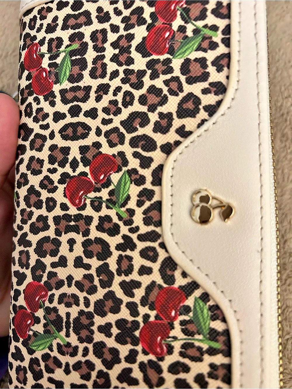 Cherry Leopard Print Wallet NWT - Picture 5 of 5